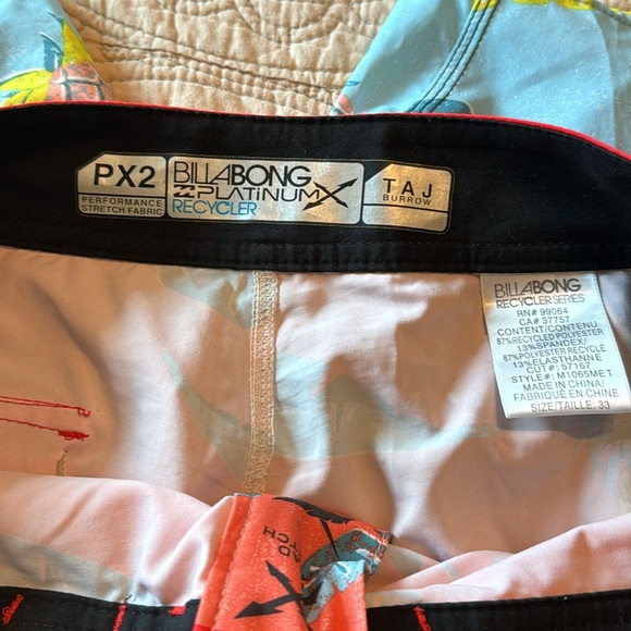Billabong Men’s  Platinum Recycler Taj Borrow Swim Trunks - Picture 3 of 10